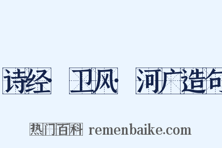 诗经·卫风·河广造句是什么意思的图片